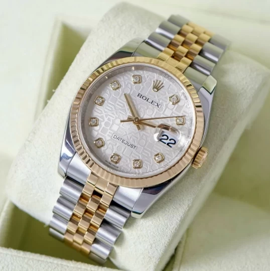 Rolex Oyster Perpetual Datejust 36mm 116233 vi tính trắng