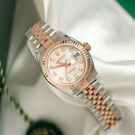 Rolex Lady-DateJust 26mm 179171 vi tính trắng