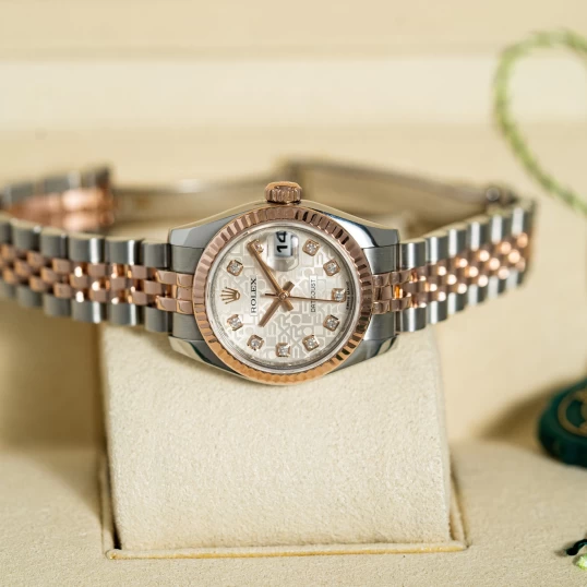 Rolex Lady-DateJust 26mm 179171 vi tính trắng