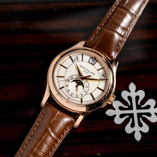 Patek Philippe Complications 5205R-001 Annual Calendar Moonphase White