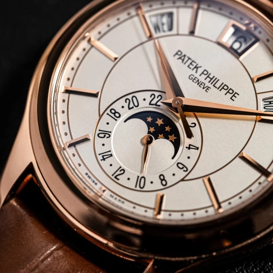 Patek Philippe Complications 5205R-001 Annual Calendar Moonphase White