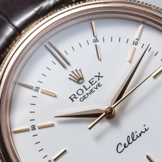 Rolex Geneve Cellini Time 39mm 50505-0020 Rose Gold