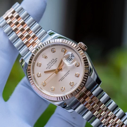 Rolex Oyster Perpetual Datejust 36mm 116231 Demi Mặt chải tia hồng