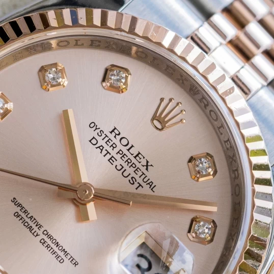 Rolex Oyster Perpetual Datejust 36mm 116231 Demi Mặt chải tia hồng