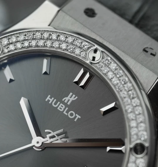 Hublot Classic Fusion 42mm Grey Dial Diamonds