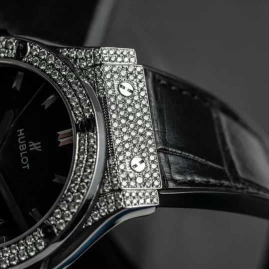 Hublot Classic Fusion Titanium Custom Diamond 511.NX.1171.RX 45mm - Check app