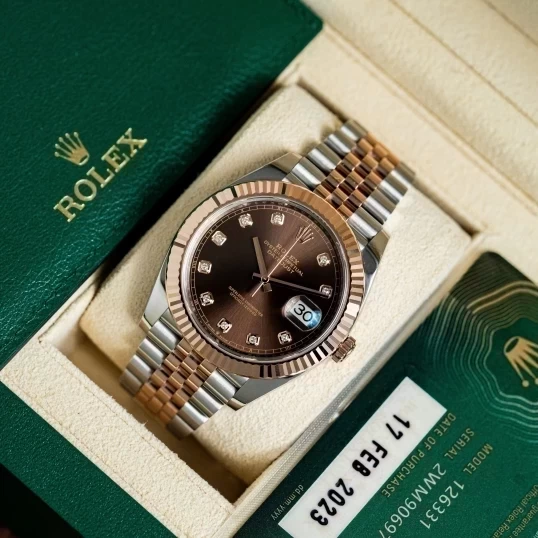 Rolex Oyster Perpetual Datejust 41mm 126331 Chocolate Dial