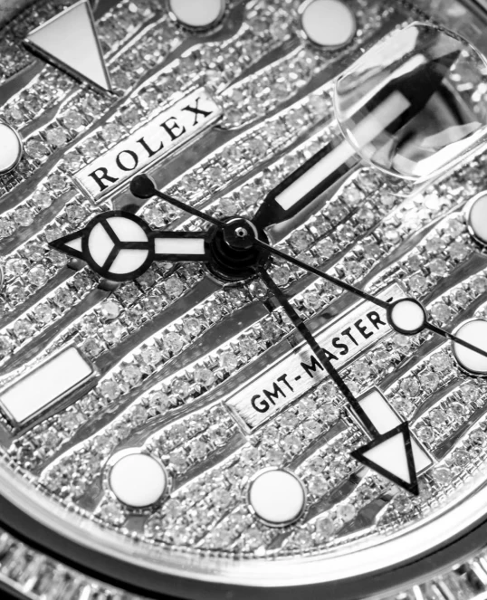 Rolex Oyster Perpetual GMT-Master II 116710LN 40mm Custom Full Diamonds