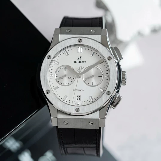 Hublot Classic Fusion Chronograph Titanium White Dial 42mm 541.NX.2611.LR