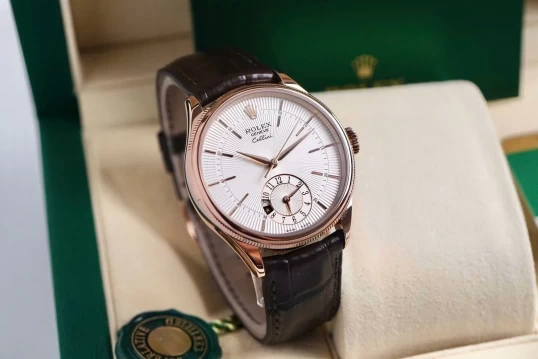 Rolex Geneve Cellini Dual Time 50525 White Dial