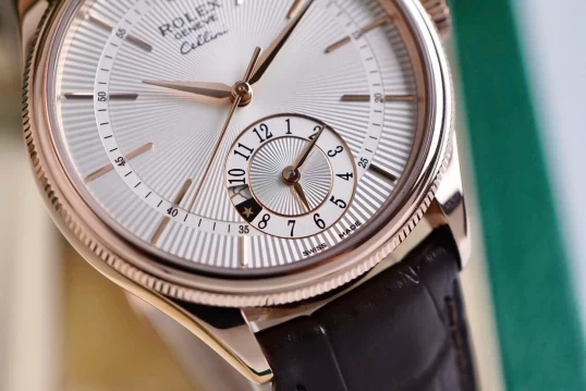 Rolex Geneve Cellini Dual Time 50525 White Dial