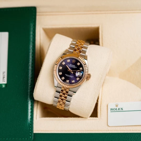 Rolex Oyster Perpetual Lady-Datejust 28mm Aubergine Dial 279171