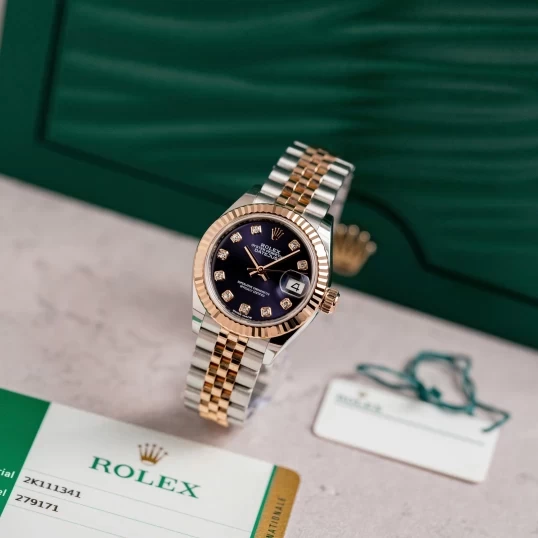 Rolex Oyster Perpetual Lady-Datejust 28mm Aubergine Dial 279171