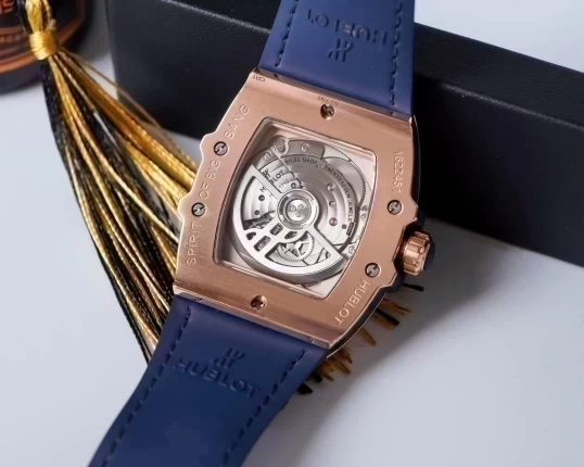 Hublot Spirit Of Big Bang King Gold Blue Diamonds 39mm 665.OX.7180.LR.1204