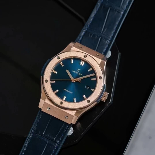 Hublot Classic Fusion King Gold Blue 42mm 542.OX.7180.RX