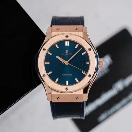 Hublot Classic Fusion King Gold Blue 42mm 542.OX.7180.RX