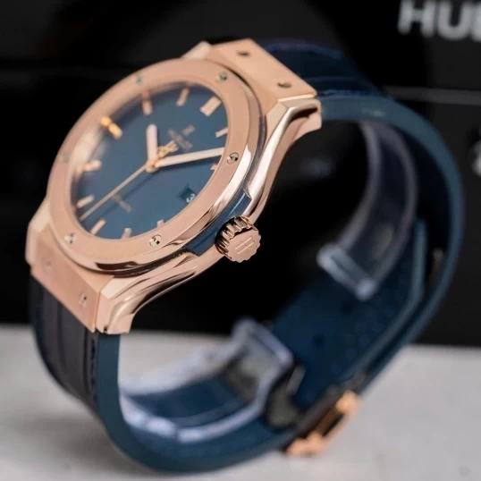 Hublot Classic Fusion King Gold Blue 42mm 542.OX.7180.RX