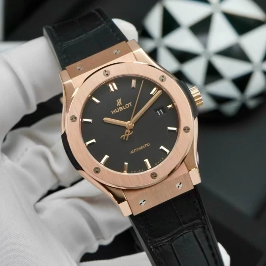 Hublot Classic Fusion King Gold Black Dial 42mm 542.OX.1181.LR