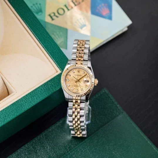 Rolex Lady-Datejust 26mm 179173 Mặt Số Vi Tính Vàng