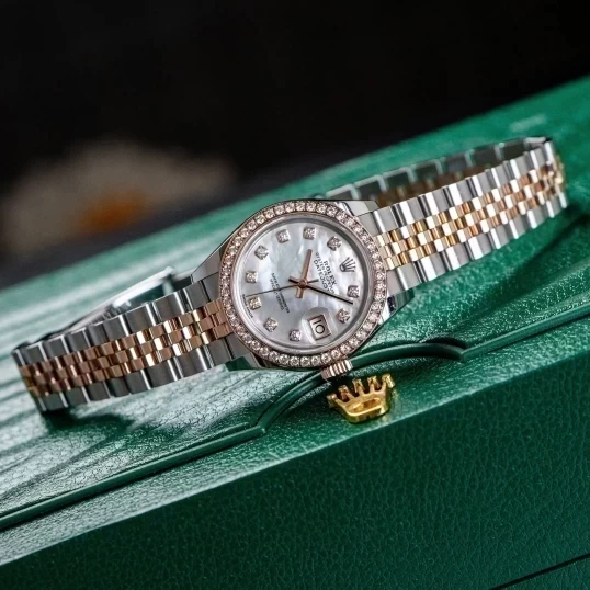 Rolex Oyster Perpetual Lady-Datejust 279381RBR 28mm MOP trắng dial