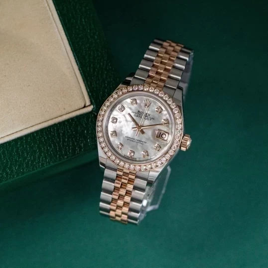 Rolex Oyster Perpetual Lady-Datejust 279381RBR 28mm MOP trắng dial