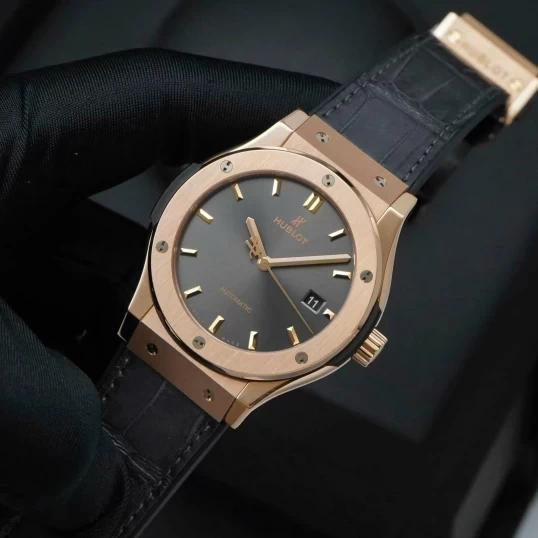 Hublot King Gold 38mm Grey Dial 565.OX.7081.LR