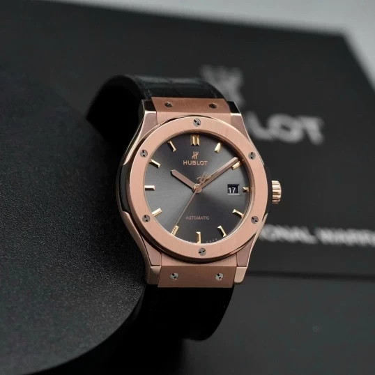 Hublot King Gold 38mm Grey Dial 565.OX.7081.LR