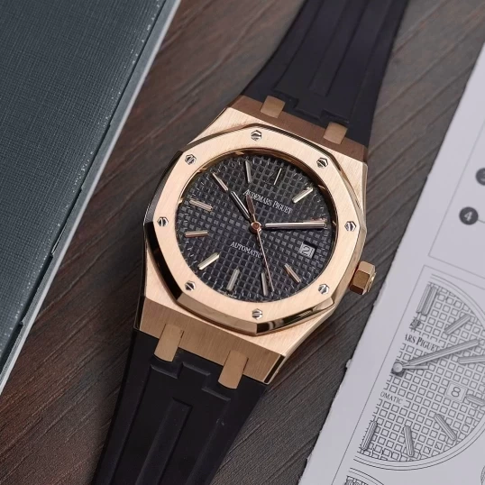 Audemars Piguet Royal Oak Selfwinding Rose Gold 39mm Black Dial 15300OR.OO.D002CR.01