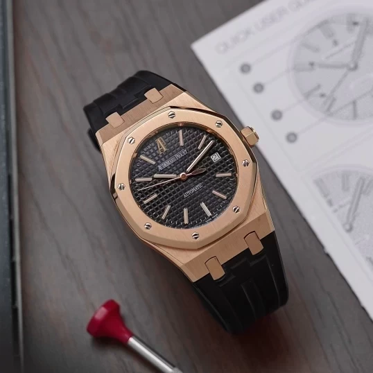 Audemars Piguet Royal Oak Selfwinding Rose Gold 39mm Black Dial 15300OR.OO.D002CR.01