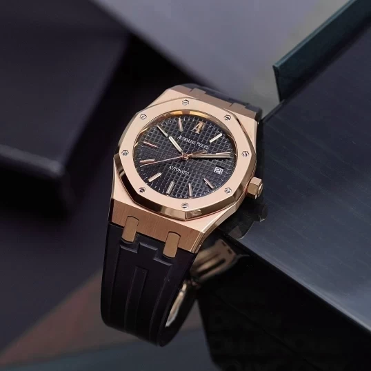 Audemars Piguet Royal Oak Selfwinding Rose Gold 39mm Black Dial 15300OR.OO.D002CR.01