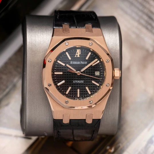 Audemars Piguet Royal Oak Selfwinding Rose Gold 39mm Black Dial 15300OR.OO.D002CR.01