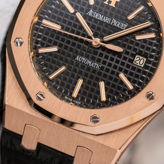 Audemars Piguet Royal Oak Selfwinding Rose Gold 39mm Black Dial 15300OR.OO.D002CR.01