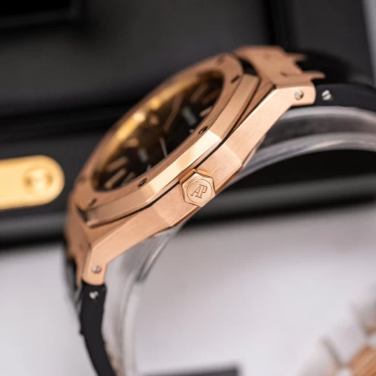 Audemars Piguet Royal Oak Selfwinding Rose Gold 39mm Black Dial 15300OR.OO.D002CR.01