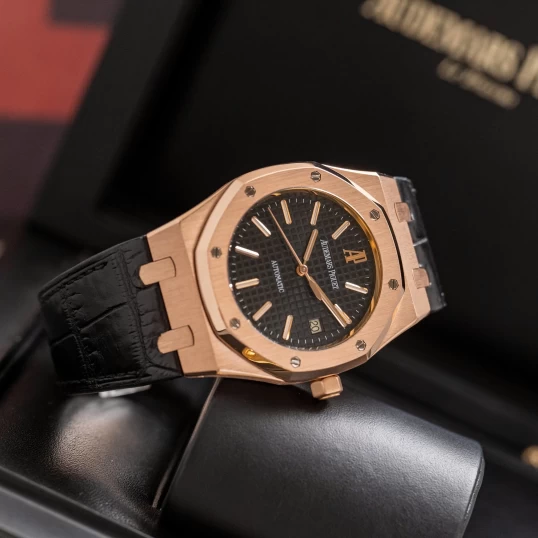 Audemars Piguet Royal Oak Selfwinding Rose Gold 39mm Black Dial 15300OR.OO.D002CR.01