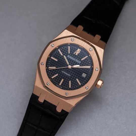 Audemars Piguet Royal Oak Selfwinding Rose Gold 39mm Black Dial 15300OR.OO.D002CR.01