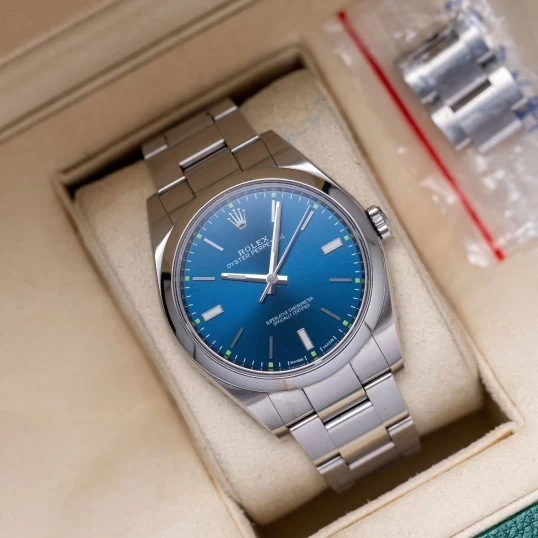 Rolex Oyster Perpetual 39mm 114300 Blue Dial