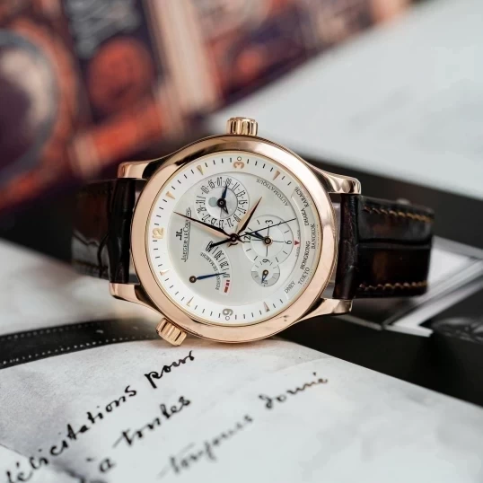 Jaeger LeCoultre 18k Moonphase Worldtime Power Reserve 40mm Q1502420 147.2.57.S