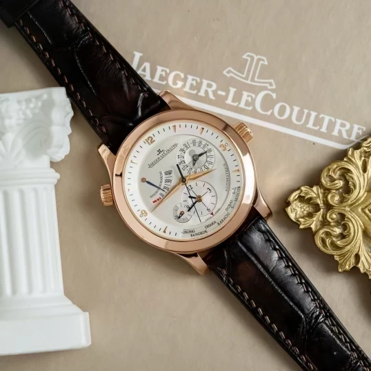Jaeger LeCoultre 18k Moonphase Worldtime Power Reserve 40mm Q1502420 147.2.57.S