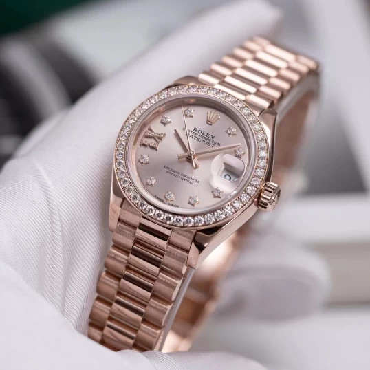 Rolex Oyster Perpetual Lady-Datejust 28mm 279135RBR Mặt số màu hoa hồng