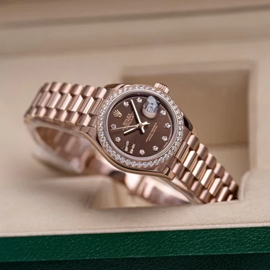 Rolex Oyster Perpetual Lady-Datejust 28mm 279135RBR Mặt số màu sô-cô-la