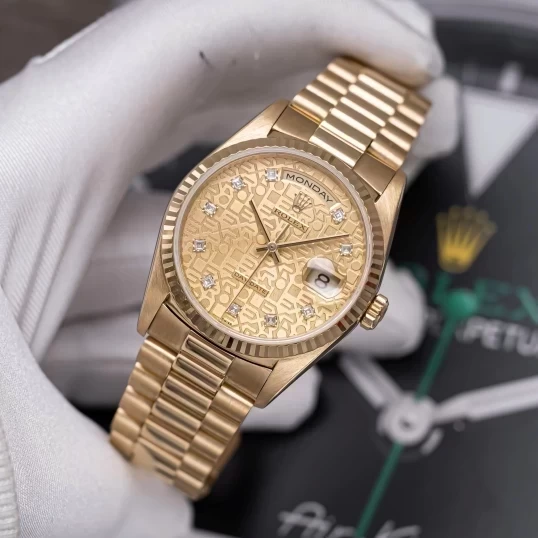 Rolex Oyster Perpetual Day-Date 36mm 18238 Mặt số Vi Tính