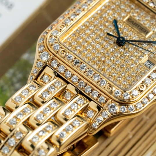 Cartier Panthere Quartz Diamond Ladies Watch Item