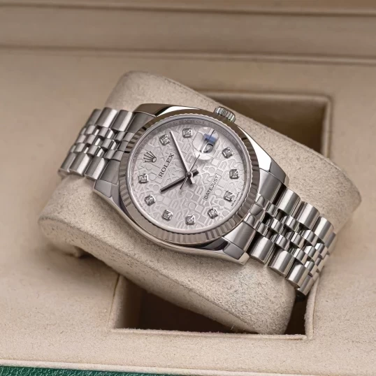 Rolex Oyster Perpetual Datejust 36mm 116234 vi tính trắng