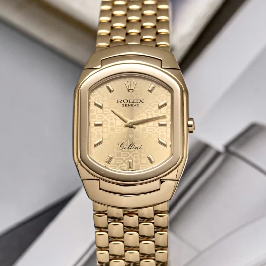 Rolex Cellini Cellissima 18k Yellow Gold Champagne Dial Ladies Ref 6633