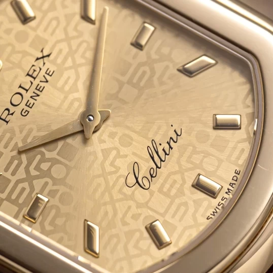 Rolex Cellini Cellissima 18k Yellow Gold Champagne Dial Ladies Ref 6633