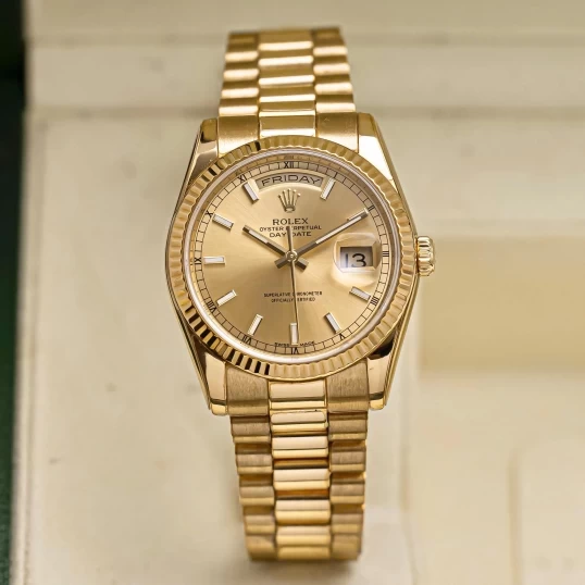 Rolex Oyster Perpetual Day-Date 36mm 118238 Champagne Dial