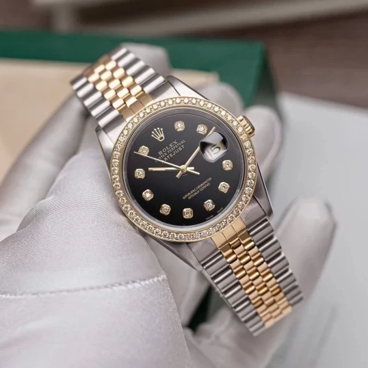 Rolex Oyster Perpetual Datejust 36mm 16233 Black Dial