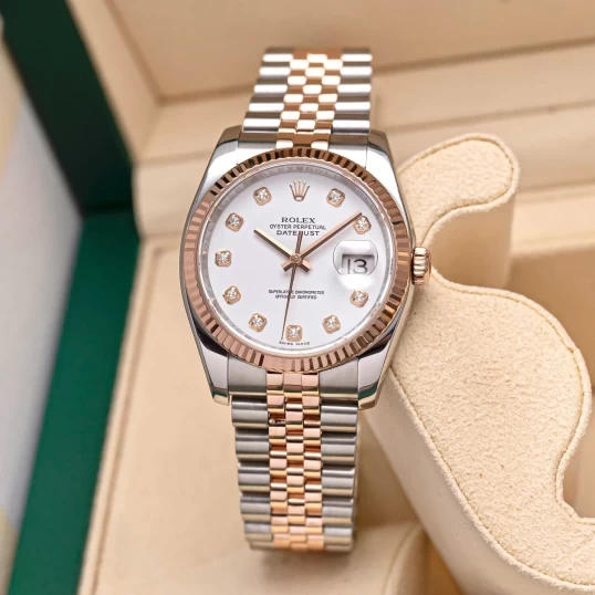 Rolex Oyster Perpetual Datejust 36mm 116231 Mặt số men trắng