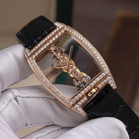 Corum Golden Bridge Classic Rose Gold Full Diamonds 05.0083/B