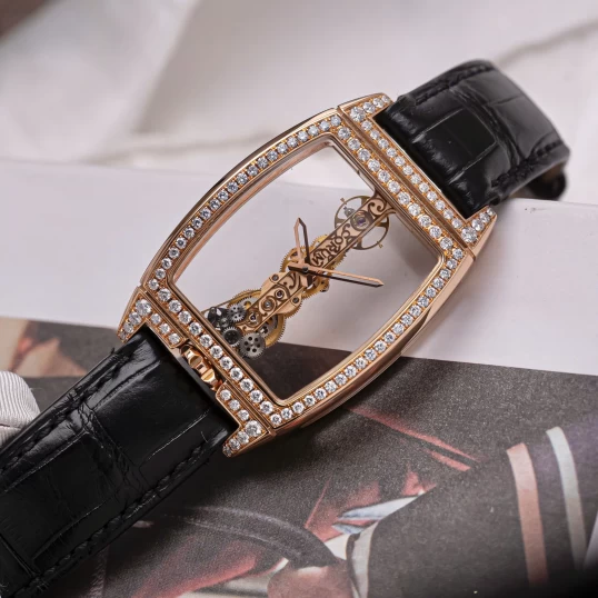 Corum Golden Bridge Classic Rose Gold Full Diamonds 05.0083/B